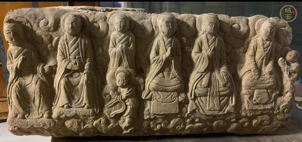 古玩雜項(xiàng)明代石雕佛板真品鑒賞圖