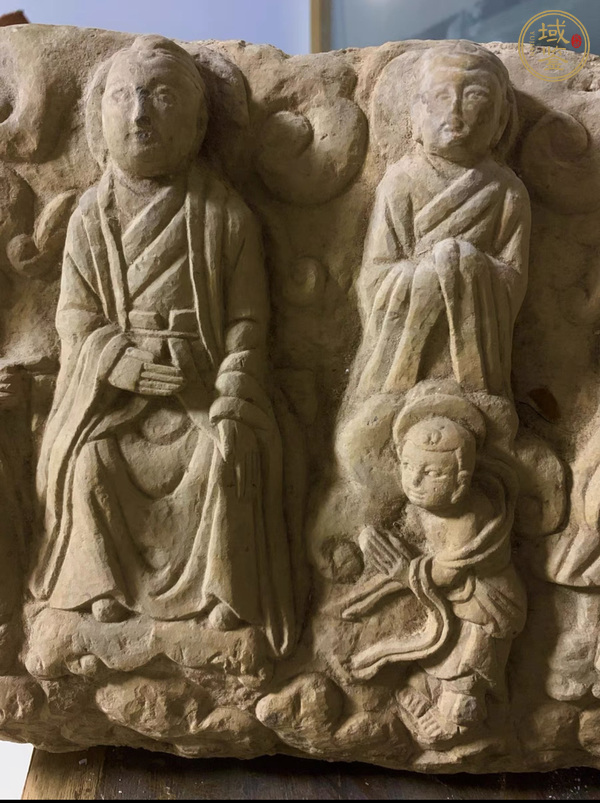 古玩雜項(xiàng)明代石雕佛板真品鑒賞圖