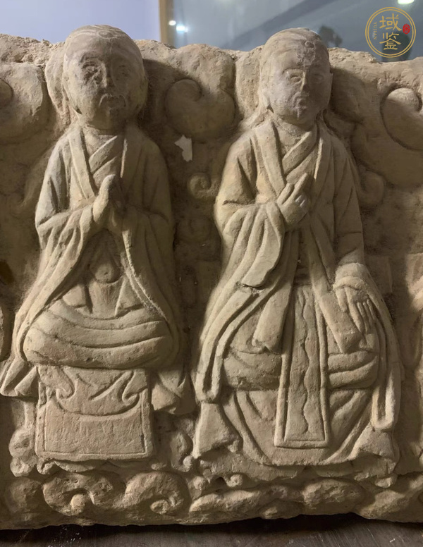 古玩雜項(xiàng)明代石雕佛板真品鑒賞圖