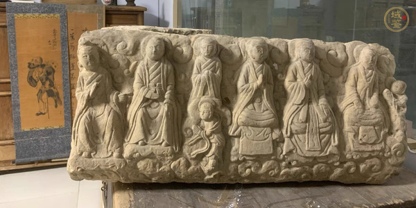 古玩雜項(xiàng)明代石雕佛板真品鑒賞圖