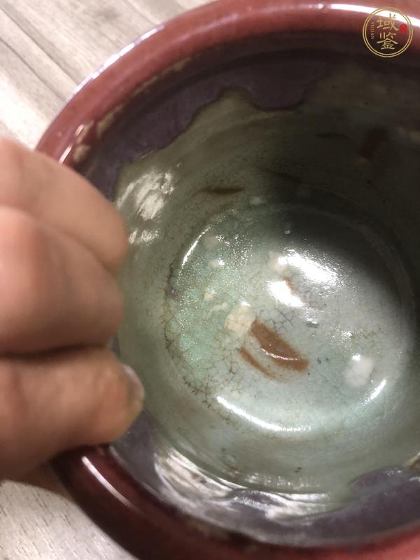 古玩陶瓷鈞紅釉筒式爐真品鑒賞圖