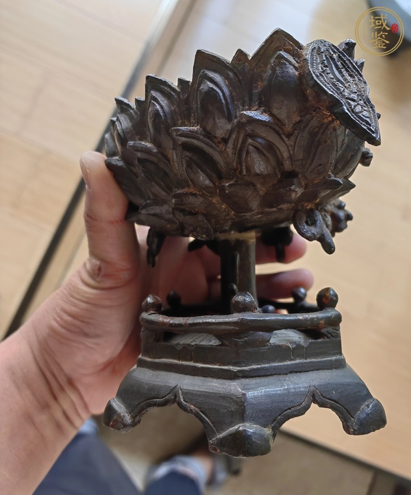 古玩銅器銅座真品鑒賞圖