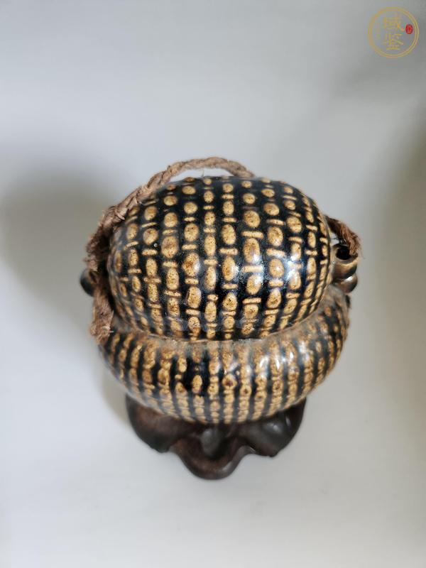 古玩陶瓷清代魚簍罐真品鑒賞圖
