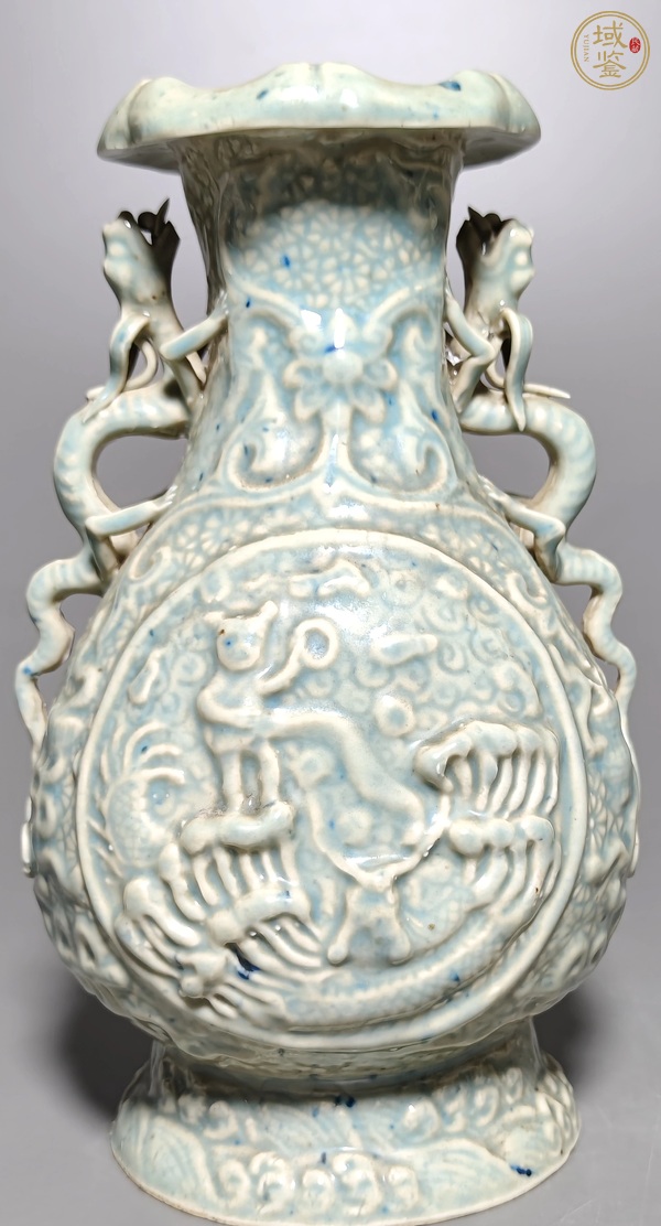 古玩陶瓷青白釉瓶真品鑒賞圖