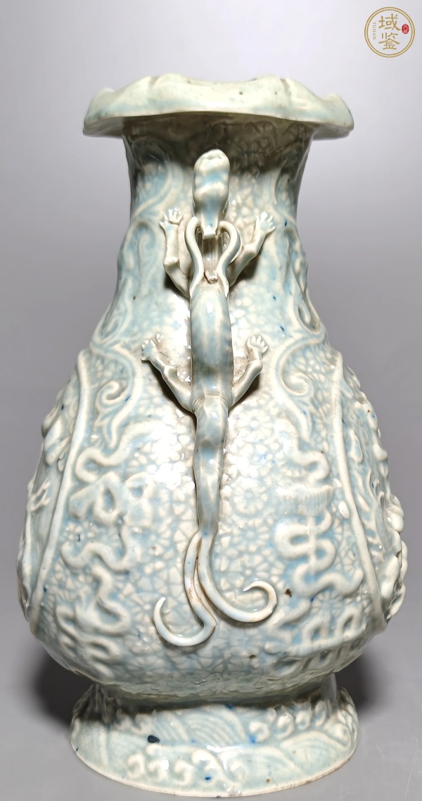 古玩陶瓷青白釉瓶真品鑒賞圖