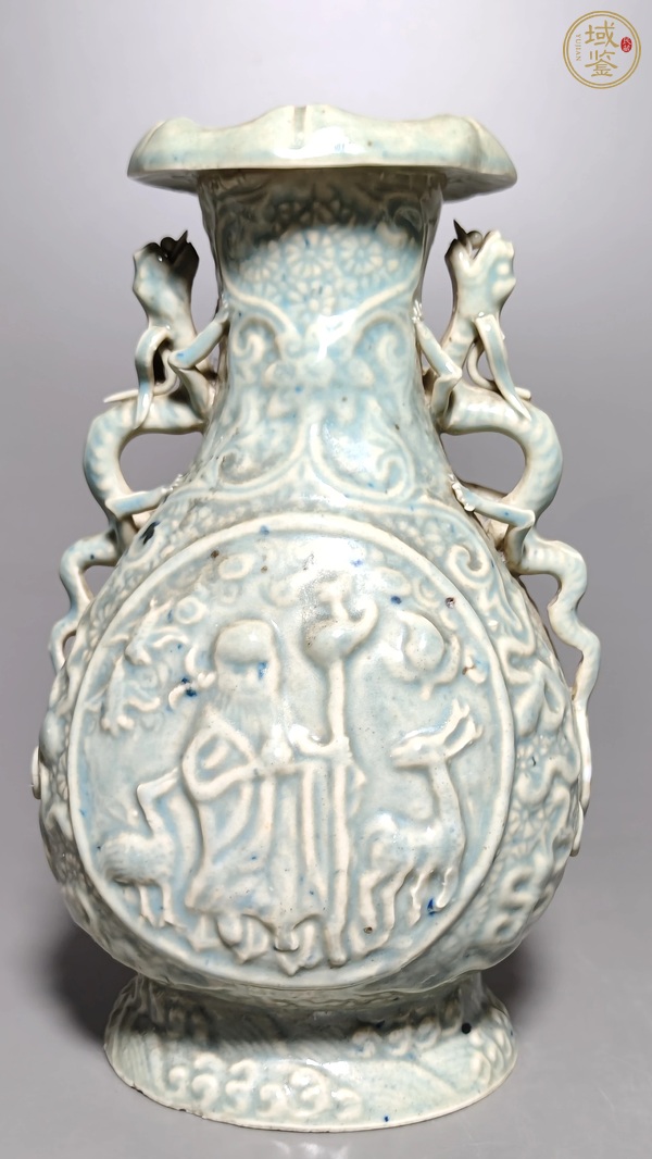 古玩陶瓷青白釉瓶真品鑒賞圖