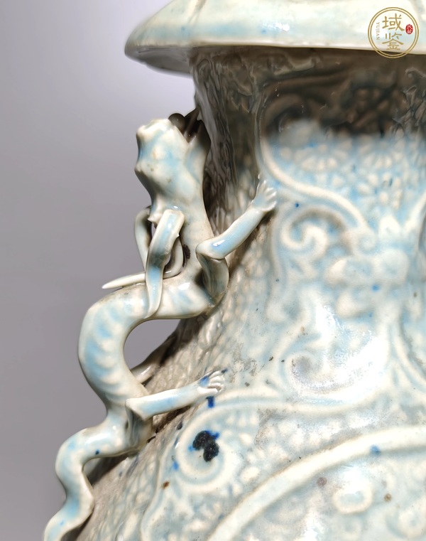 古玩陶瓷青白釉瓶真品鑒賞圖