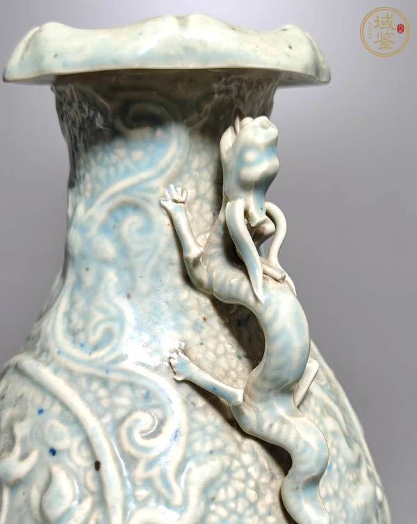古玩陶瓷青白釉瓶真品鑒賞圖