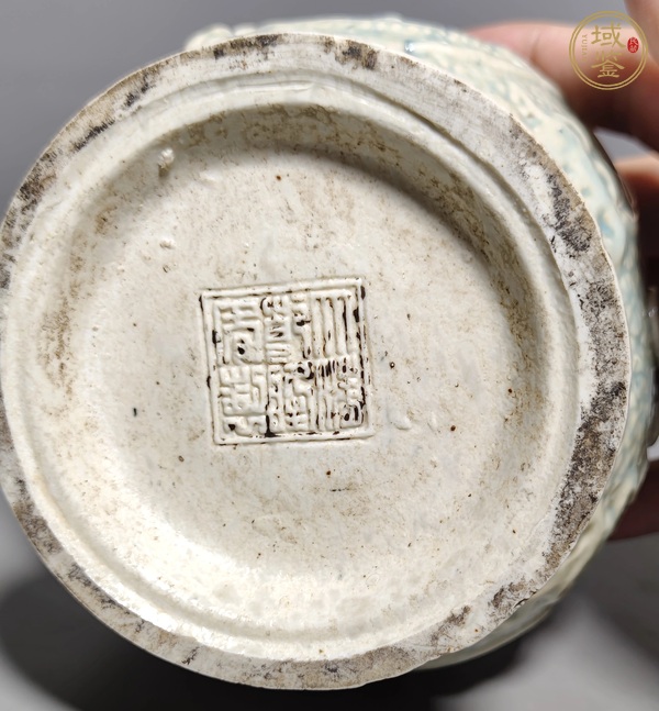 古玩陶瓷青白釉瓶真品鑒賞圖