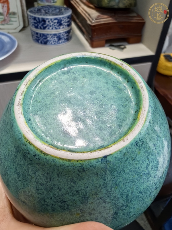 古玩陶瓷爐鈞釉天球瓶真品鑒賞圖