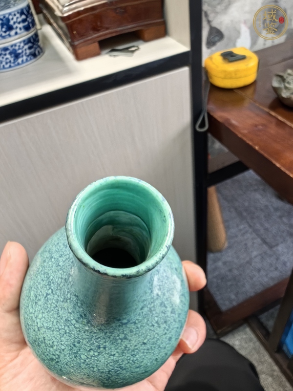 古玩陶瓷爐鈞釉天球瓶真品鑒賞圖