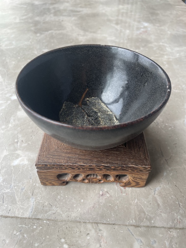 古玩陶瓷樹葉盞拍賣，當前價格60000元