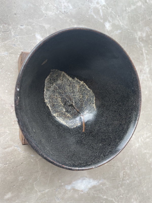 古玩陶瓷樹葉盞拍賣，當前價格60000元