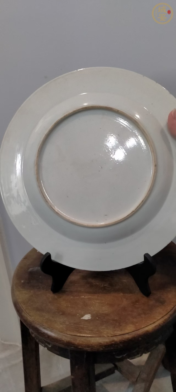 古玩陶瓷雍正粉彩花卉盤真品鑒賞圖