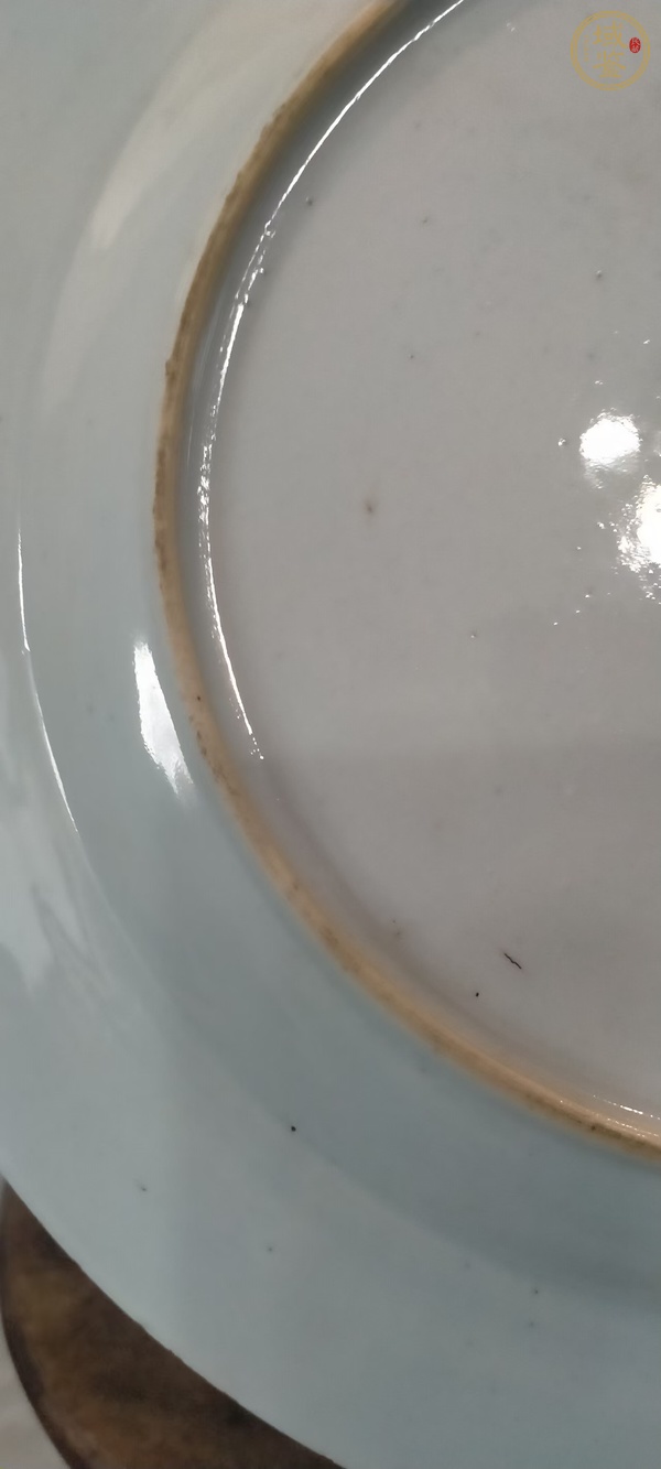 古玩陶瓷雍正粉彩花卉盤真品鑒賞圖