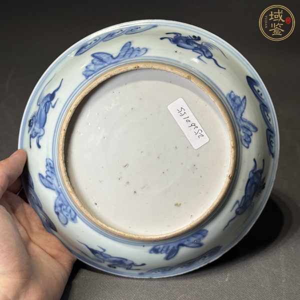 古玩陶瓷青花人物紋盤真品鑒賞圖