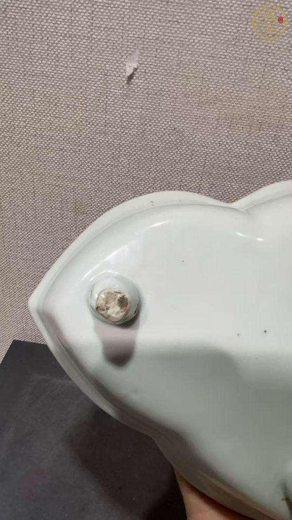 古玩陶瓷青花飛黃騰達筆洗真品鑒賞圖