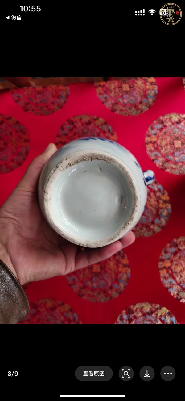 古玩陶瓷青花人物故事紋執壺真品鑒賞圖