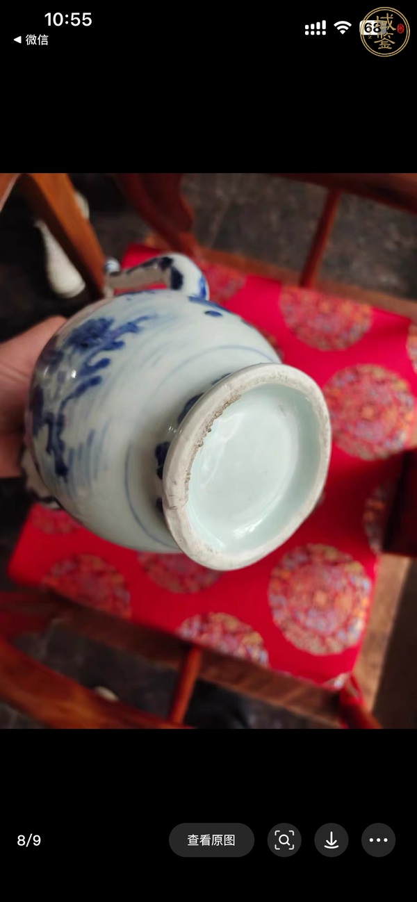 古玩陶瓷青花人物故事紋執(zhí)壺真品鑒賞圖