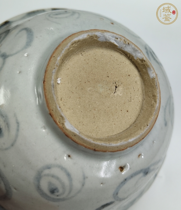 古玩陶瓷青花螺旋紋茶碗真品鑒賞圖