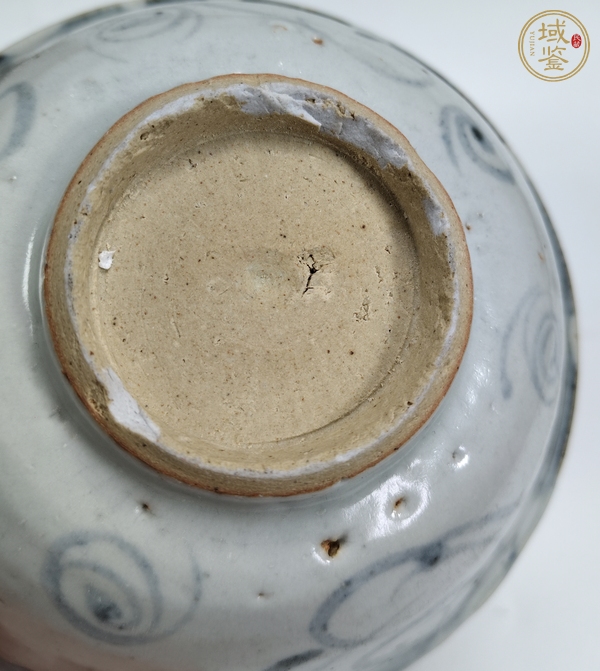 古玩陶瓷青花螺旋紋茶碗真品鑒賞圖