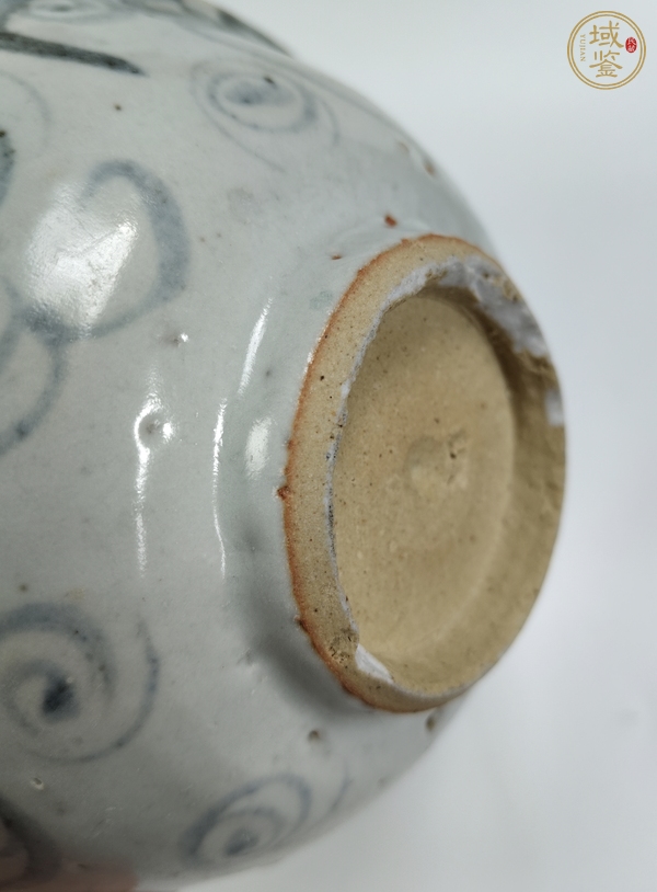 古玩陶瓷青花螺旋紋茶碗真品鑒賞圖
