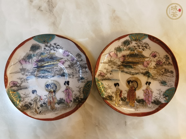 古玩陶瓷人物紋盤真品鑒賞圖