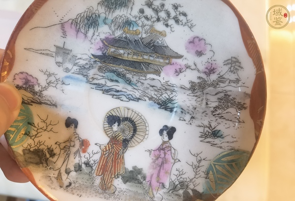 古玩陶瓷人物紋盤真品鑒賞圖