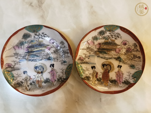 古玩陶瓷人物紋盤真品鑒賞圖