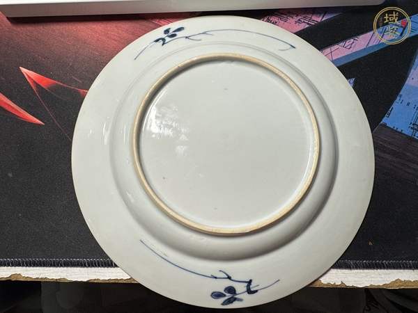 古玩陶瓷花鳥紋青花盤真品鑒賞圖