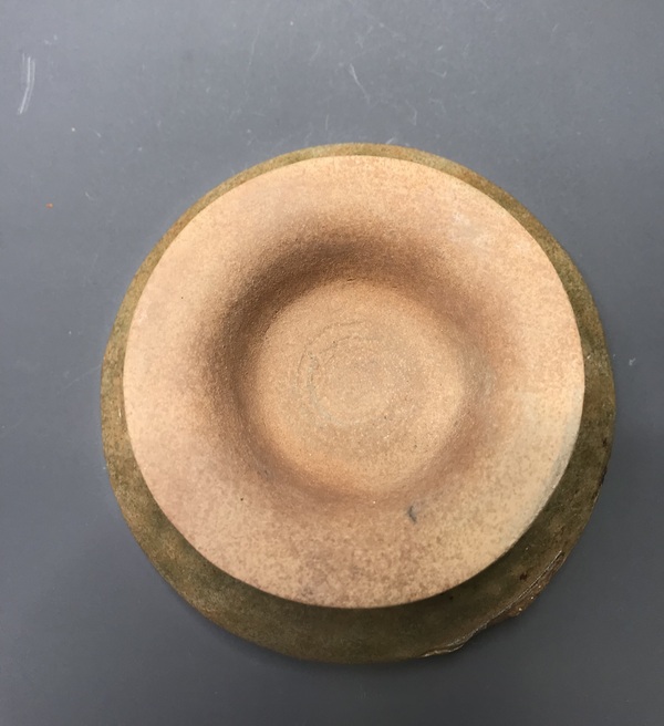 古玩陶瓷南朝至隋洪州窯花卉紋高足盤拍賣，當前價格12800元