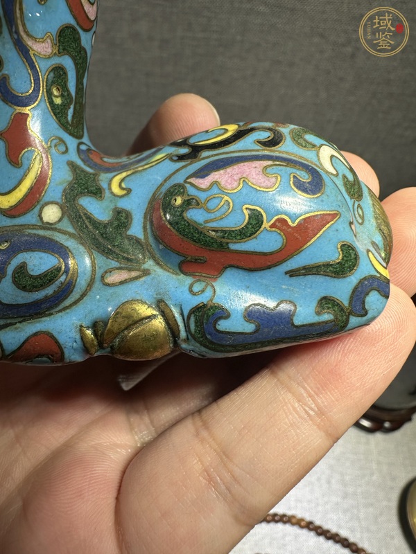 古玩景泰藍瑞獸真品鑒賞圖