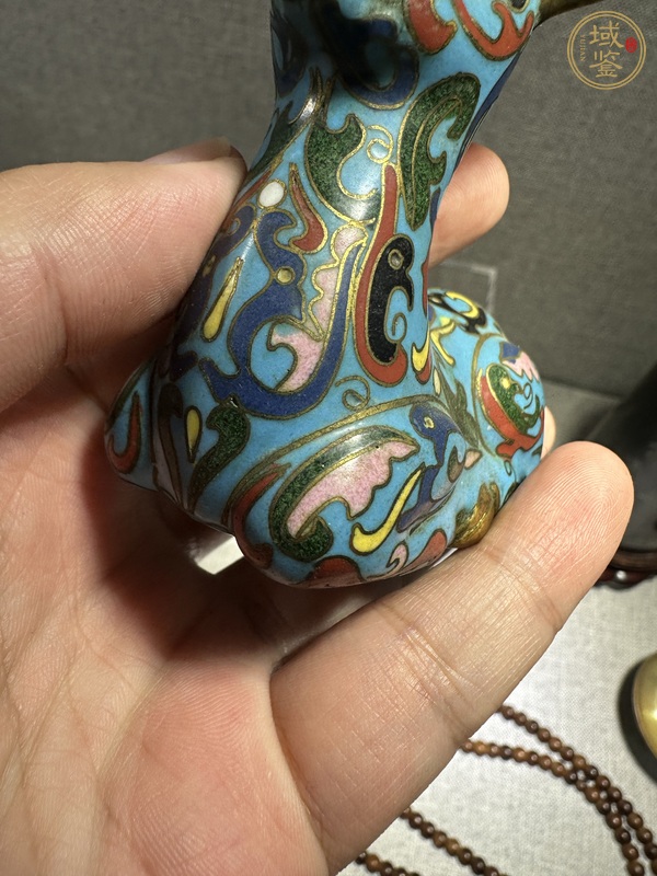 古玩銅器景泰藍瑞獸真品鑒賞圖