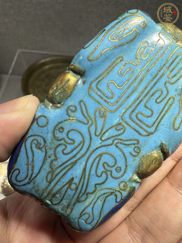古玩銅器景泰藍瑞獸真品鑒賞圖