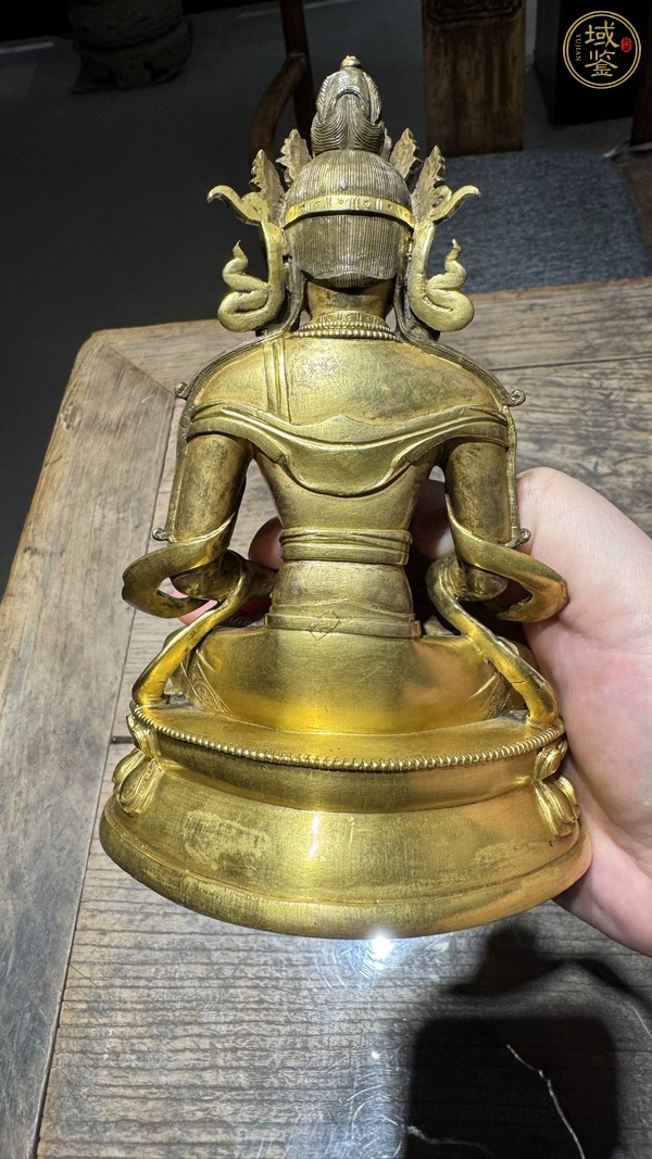 古玩銅器無量壽佛真品鑒賞圖