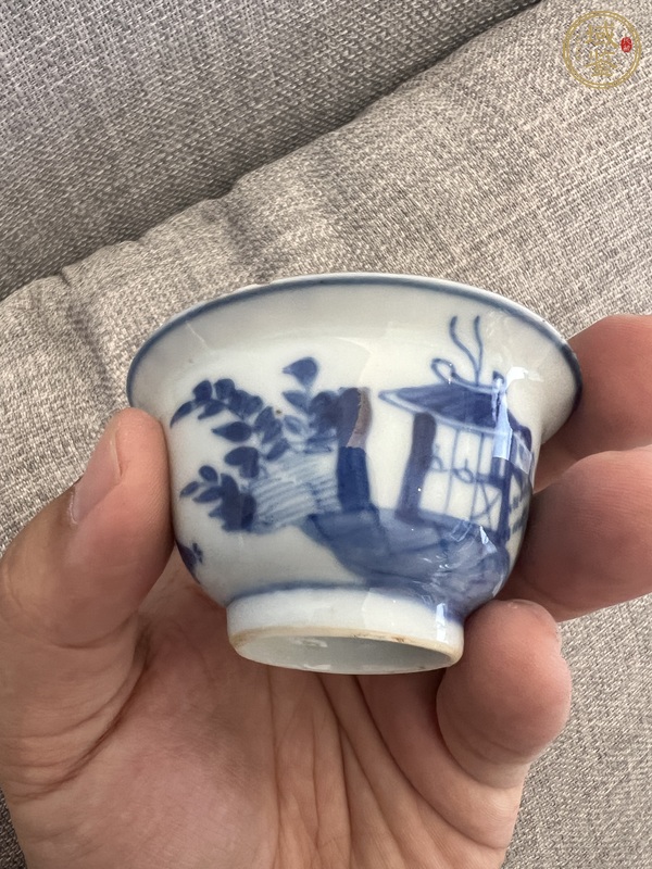 古玩陶瓷青花杯真品鑒賞圖