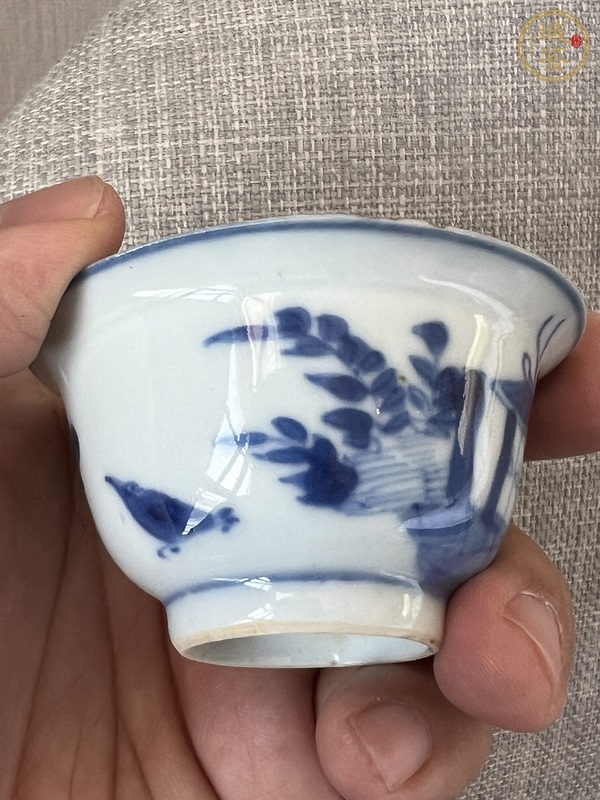 古玩陶瓷青花杯真品鑒賞圖