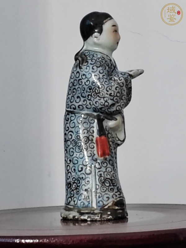 古玩陶瓷粉彩人物造像真品鑒賞圖