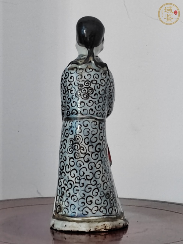 古玩陶瓷粉彩人物造像真品鑒賞圖
