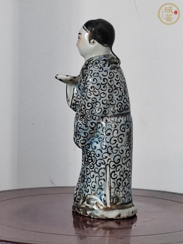 古玩陶瓷粉彩人物造像真品鑒賞圖