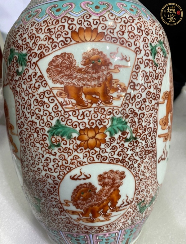 古玩陶瓷粉彩瓶真品鑒賞圖
