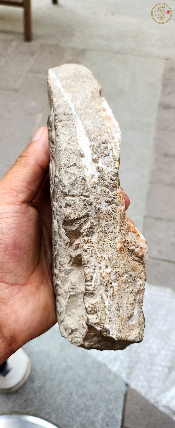 古玩雜項青石站像石刻真品鑒賞圖
