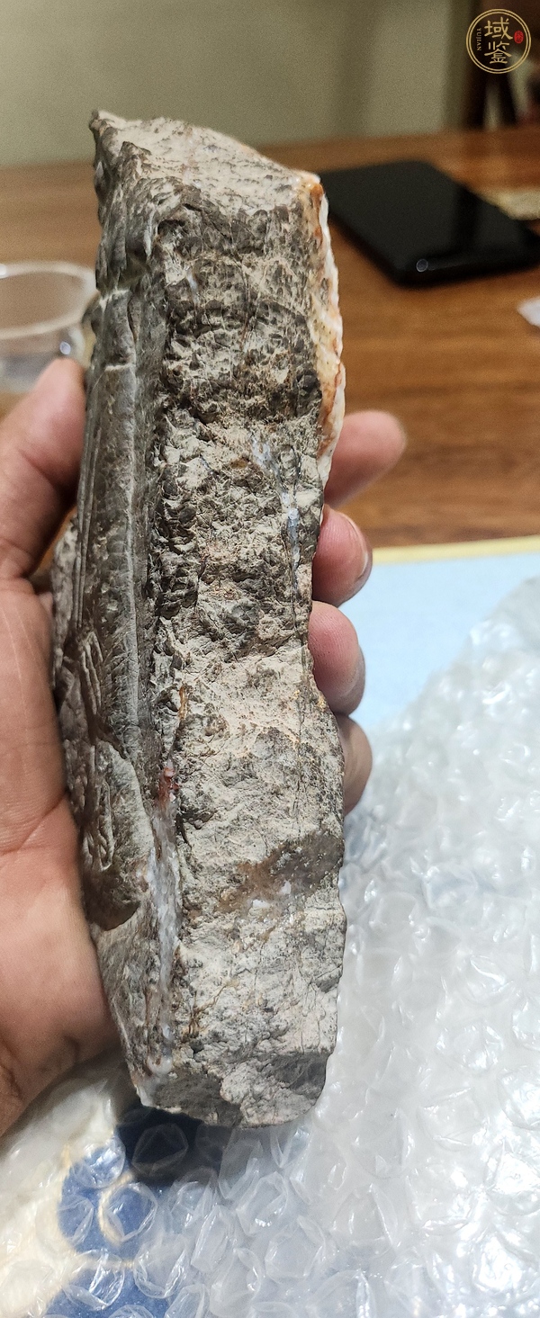 古玩雜項青石站像石刻真品鑒賞圖