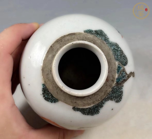 古玩陶瓷粉彩人物故事罐真品鑒賞圖