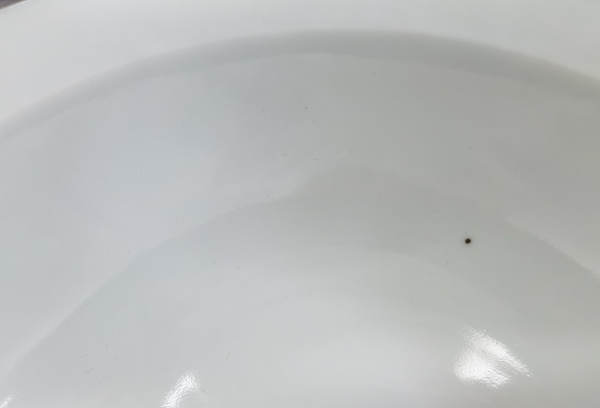 古玩陶瓷清光緒飄帶繡球獅子紋青花折沿碗拍賣,當前價格5000元