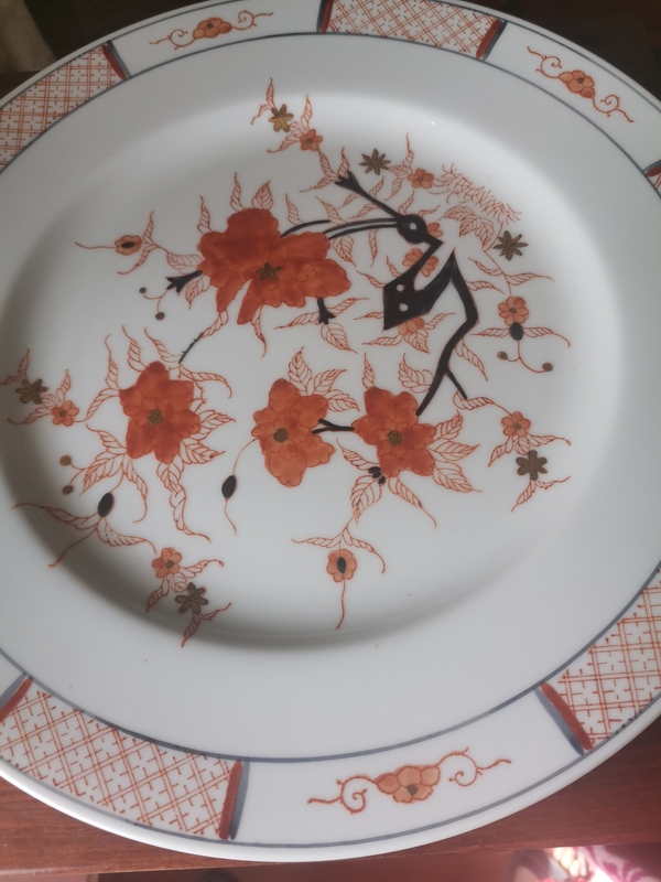 古玩陶瓷彩繪花卉紋盤拍賣，當(dāng)前價(jià)格666元