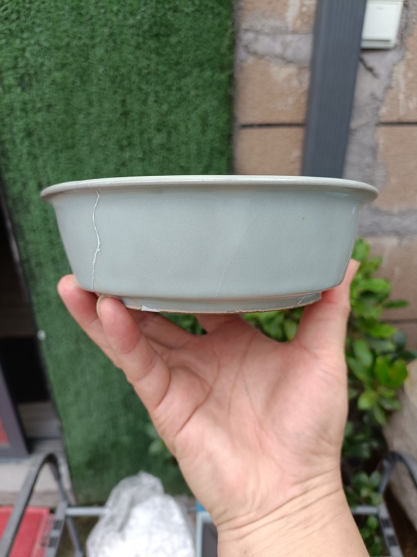 古玩轉(zhuǎn)賣館藏級(jí)珍品南宋龍泉官窯天青色大直壁洗拍賣，當(dāng)前價(jià)格960元