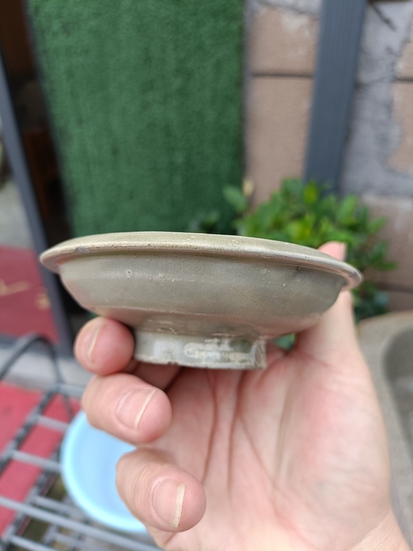 古玩陶瓷館藏級珍品五代十國青釉折沿洗拍賣，當前價格5880元