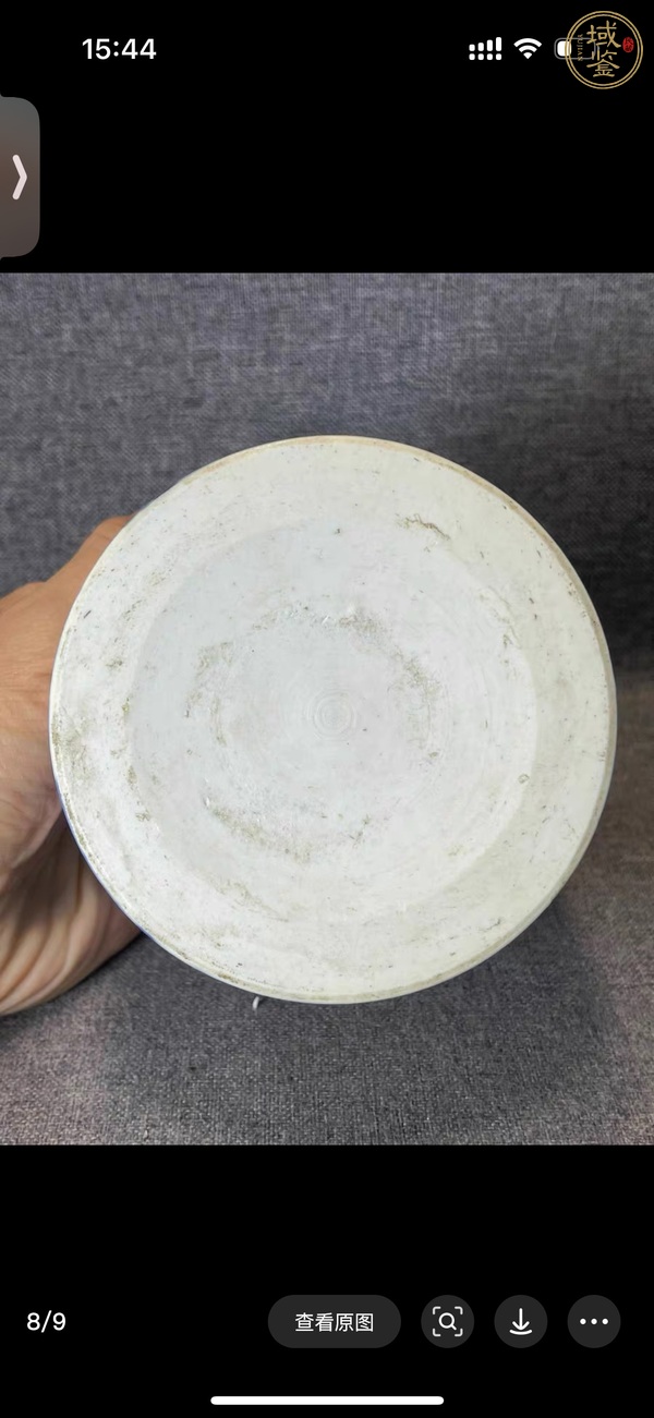 古玩陶瓷青花山水人物紋筆筒真品鑒賞圖
