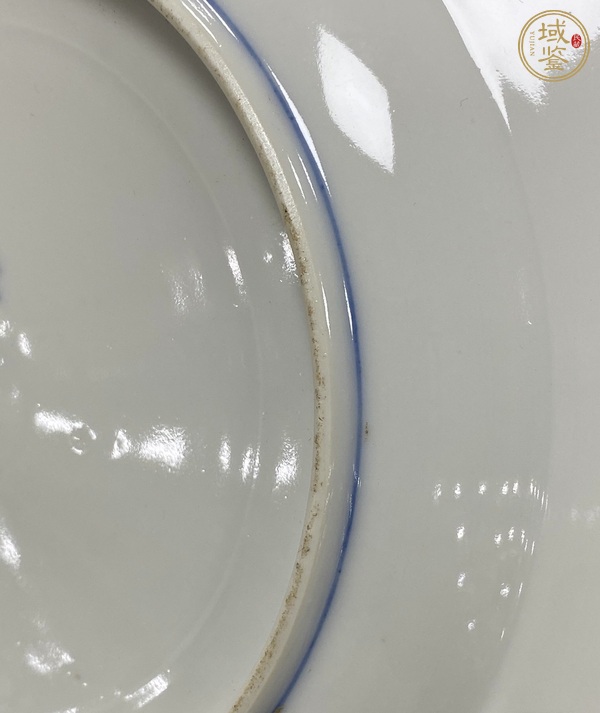 古玩陶瓷青花雙龍戲珠紋盤真品鑒賞圖